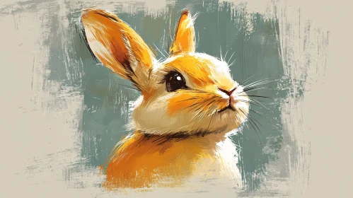 Expressive Rabbit Art