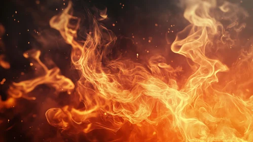 Swirling Smoky Flames