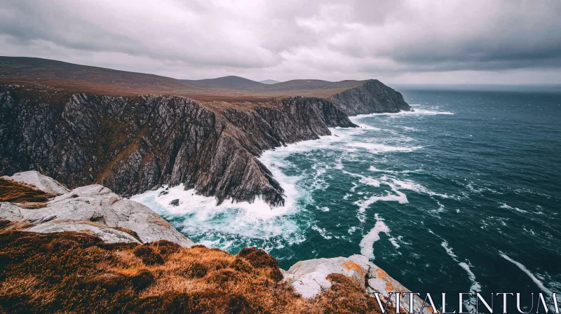 AI ART Majestic Coastal Cliffs By The Ocean