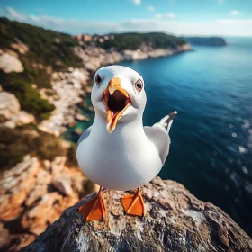 Coastal Seagull Portrait