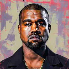 Artistic Depiction of Kanye West