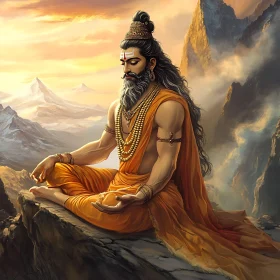 Serene Meditation at Mountain Heights