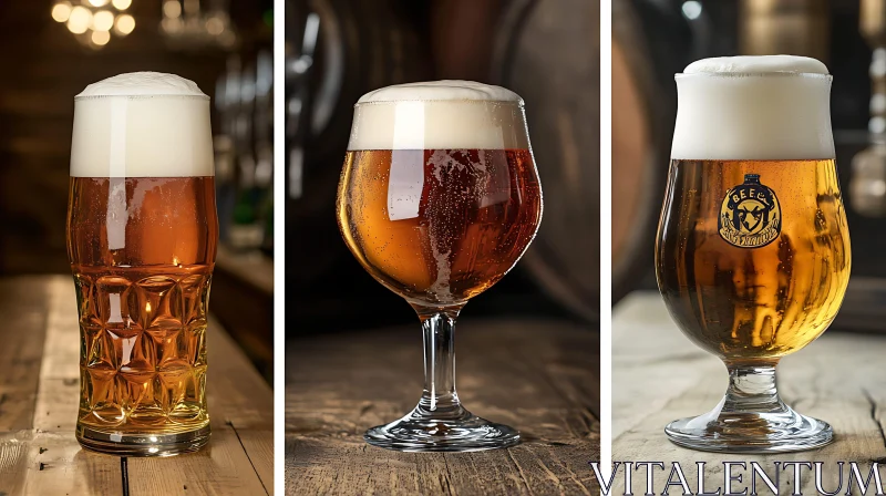 AI ART Aromatic Beer in Elegant Glassware