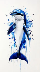 Artistic Dolphin Painting