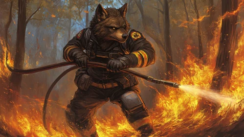 Wolf Firefighter vs. Forest Blaze