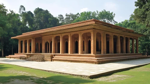 Classical Architecture Surrounded by Nature