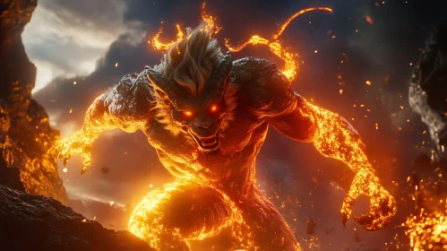Flaming Creature of the Abyss