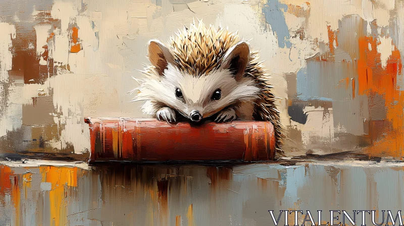 Abstract Hedgehog Illustration AI Image