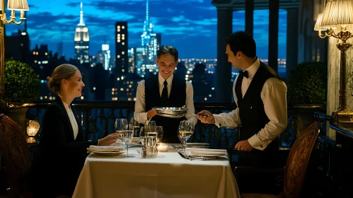 Sophisticated Dinner with Breathtaking Cityscape