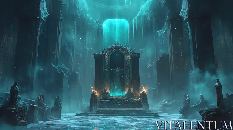 Ethereal Portal in Ancient Architecture AI Image