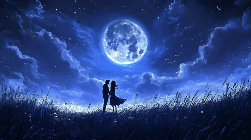 Moonlit Night: A Couple's Serenade