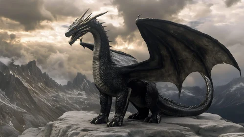 Dragon on Mountain Peak