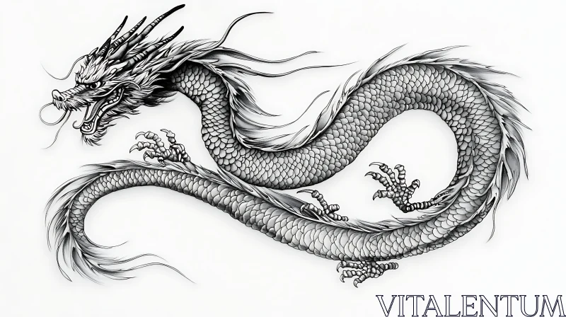 AI ART Intricate Dragon Art