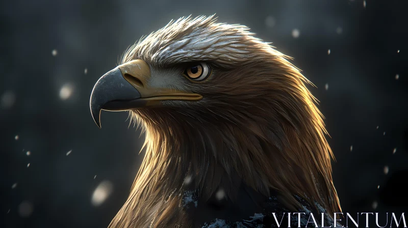 AI ART Regal Eagle Close-up