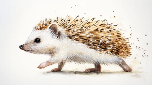 Charming Hedgehog Art