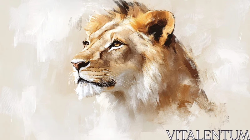 AI ART Lion Painting Art