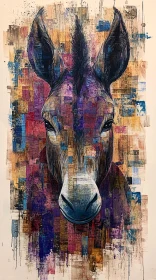 Colorful Donkey Art