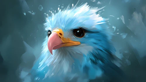 Blue Avian Art