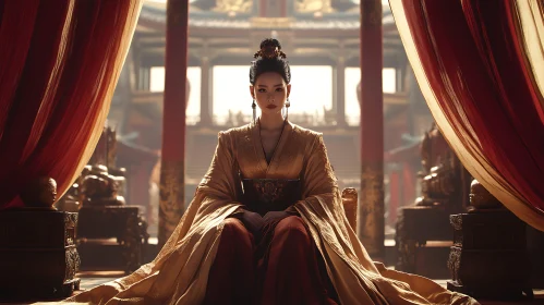 Asian Woman in Traditional Dress