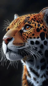 Jaguar Portrait in Detail