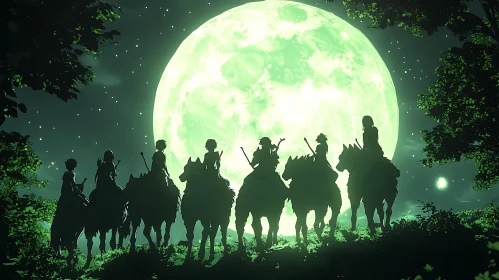 Night Riders Under the Green Moon