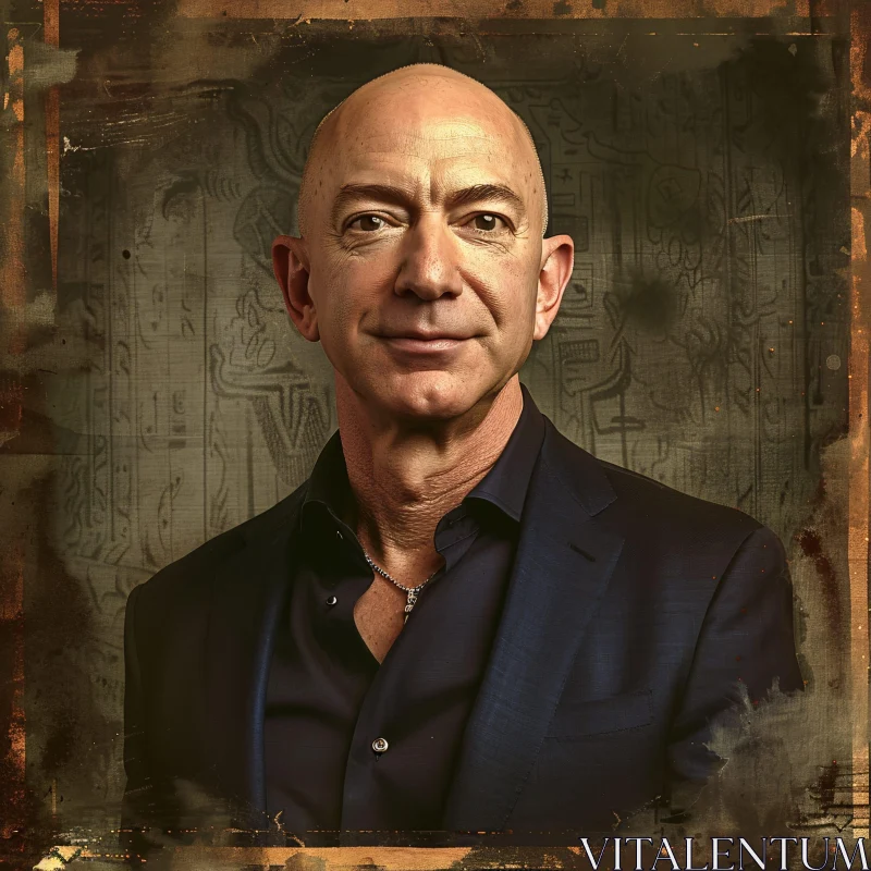 AI ART Jeff Bezos in a Dark Suit