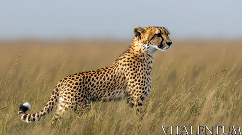 Cheetah in the Wild AI Image