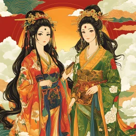 Traditional Asian Beauty Art