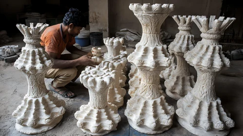 Sculptural Craftsmanship in Progress