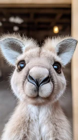 Young Kangaroo Portrait