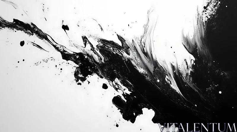 Fluid Ink Dance AI Image