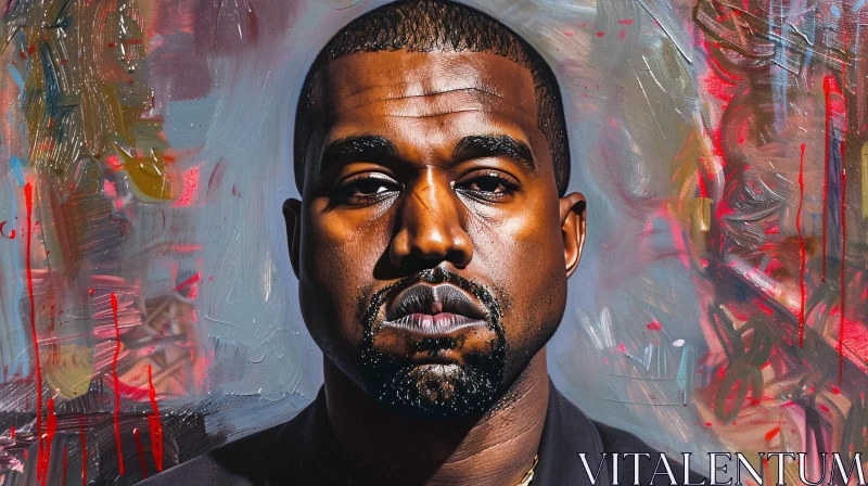 Kanye West Abstract Art AI Image