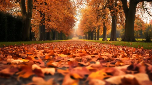 Fall Foliage Pathway