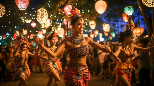 Women Dancing at Night