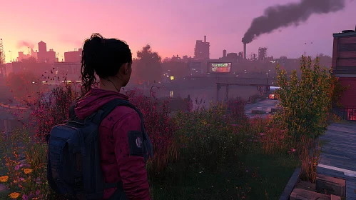 Urban Vista at Sunset