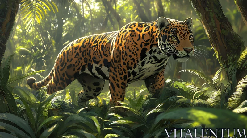 AI ART Wildlife Jungle Scene