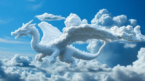 Sky Dragon Made of Clouds