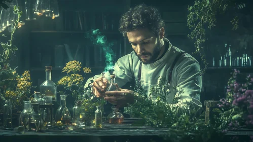 Herbalist Mixing Potion