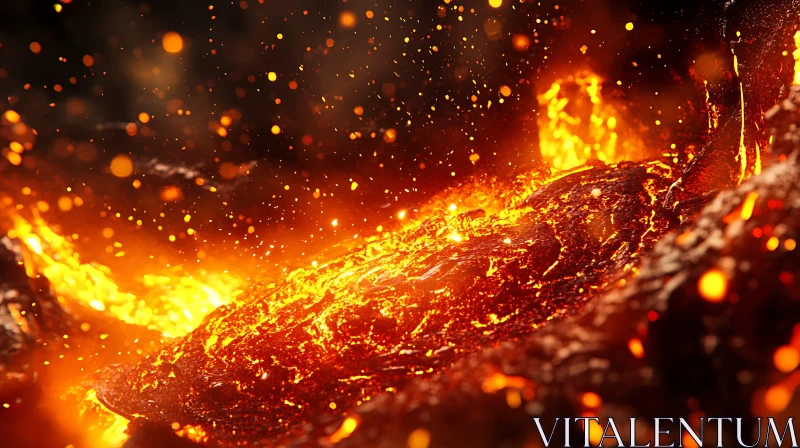 Molten Lava Eruption
