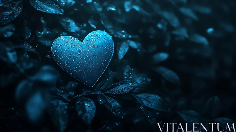 Heart Shape With Water Drops