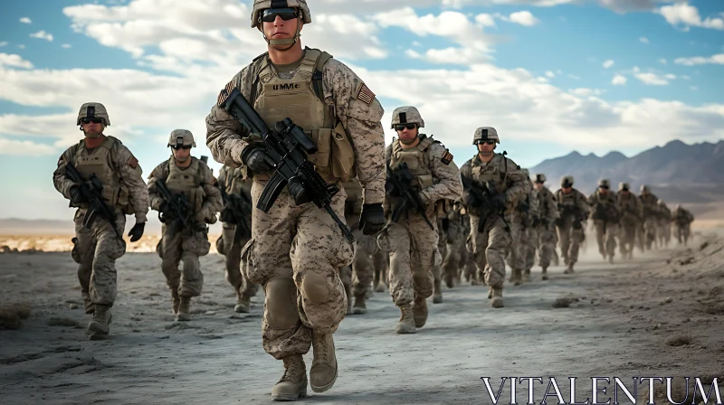 Soldiers on Patrol: Strength and Unity
