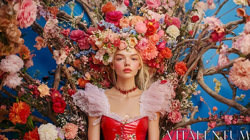 Woman with Flowers