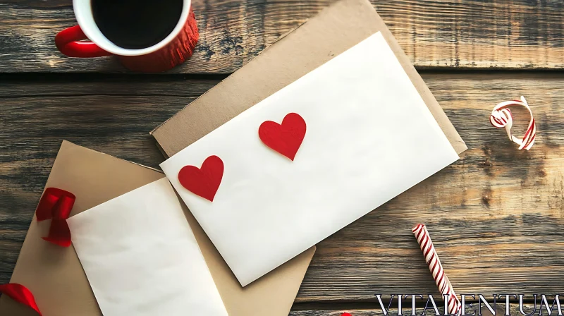 Heartfelt Letters and Coffee Still Life