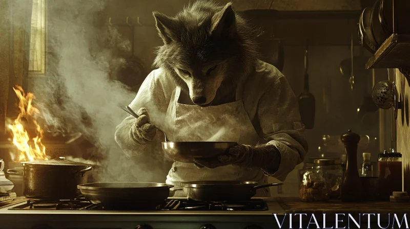 Culinary Wolf: A Kitchen Portrait