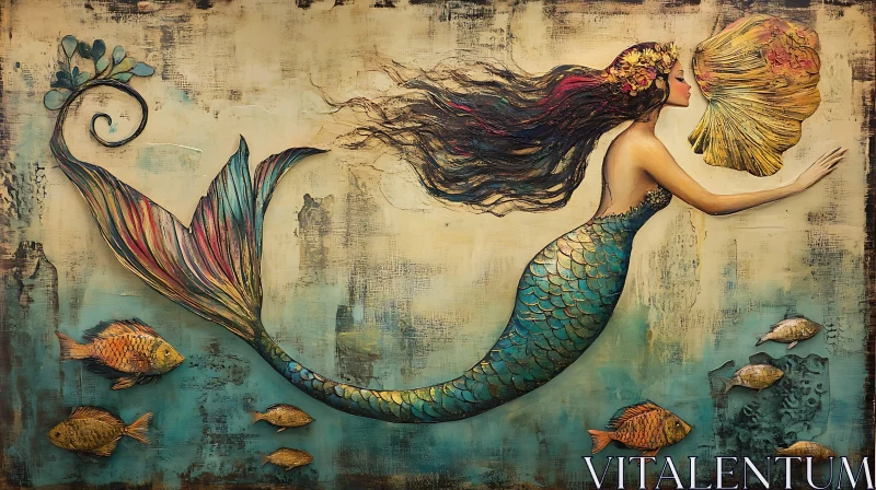 Mystical Mermaid and the Golden Depths