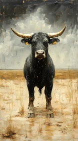 Powerful Bull in Wilderness