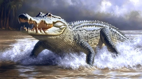 Alligator in Motion