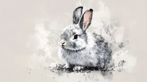 Fluffy Bunny Art
