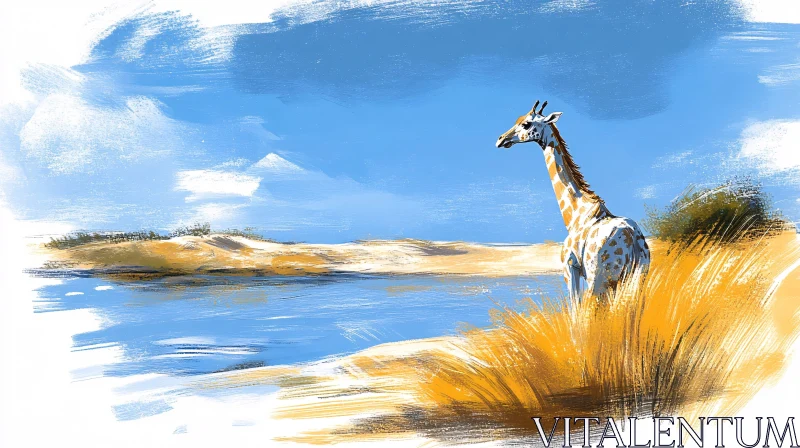 Giraffe by the Water