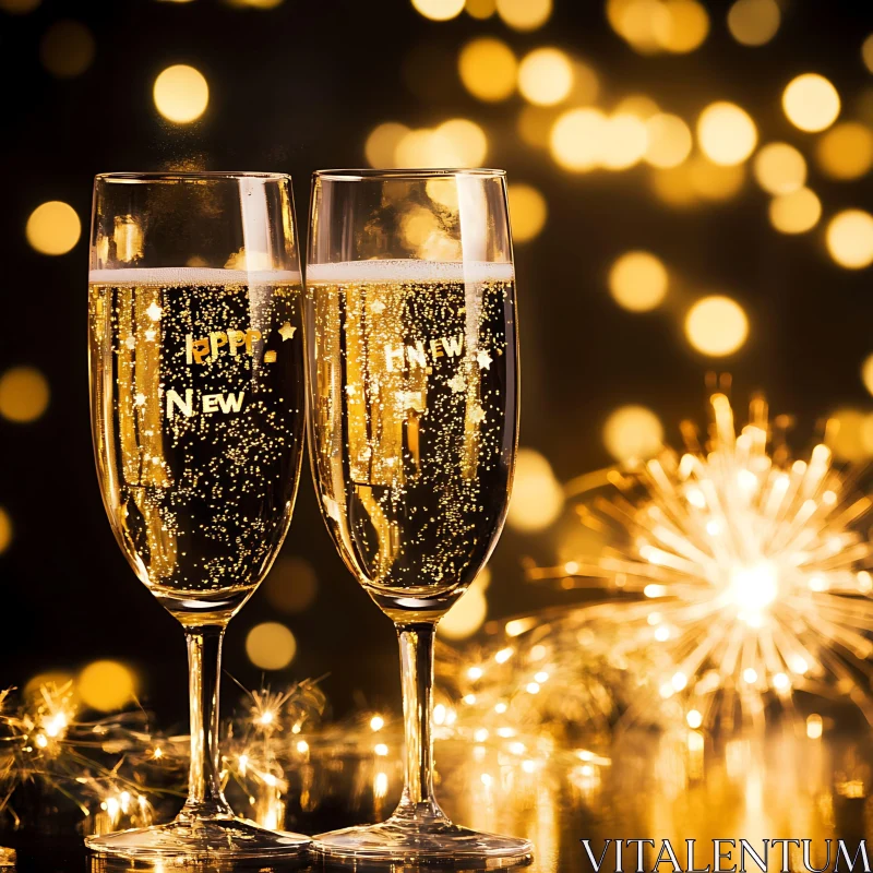 Golden New Year Celebration